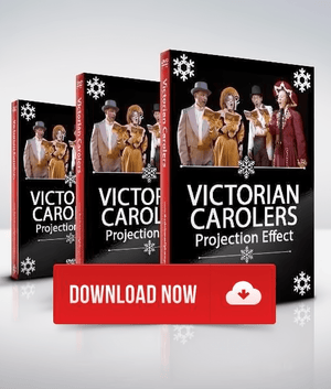 Victorian Carolers, Digital Download Digital Decorations and Projection Effects Hyers Media