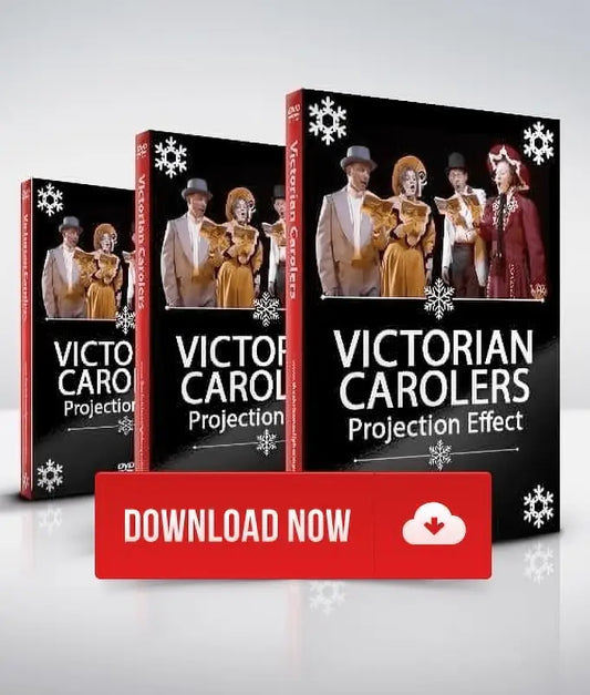 Victorian Carolers Digital Download - Digital Decorations and Projection Effects