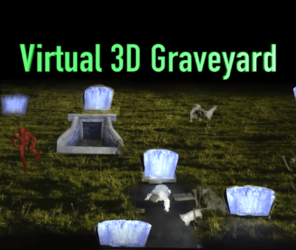 Virtual 3D Graveyard Projection Effect USB Version - Digital Decorations and Projection Effects