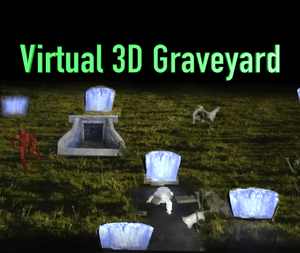 Virtual 3D Graveyard,  Projection Effect, USB Version Digital Decorations and Projection Effects Hyers Media USB