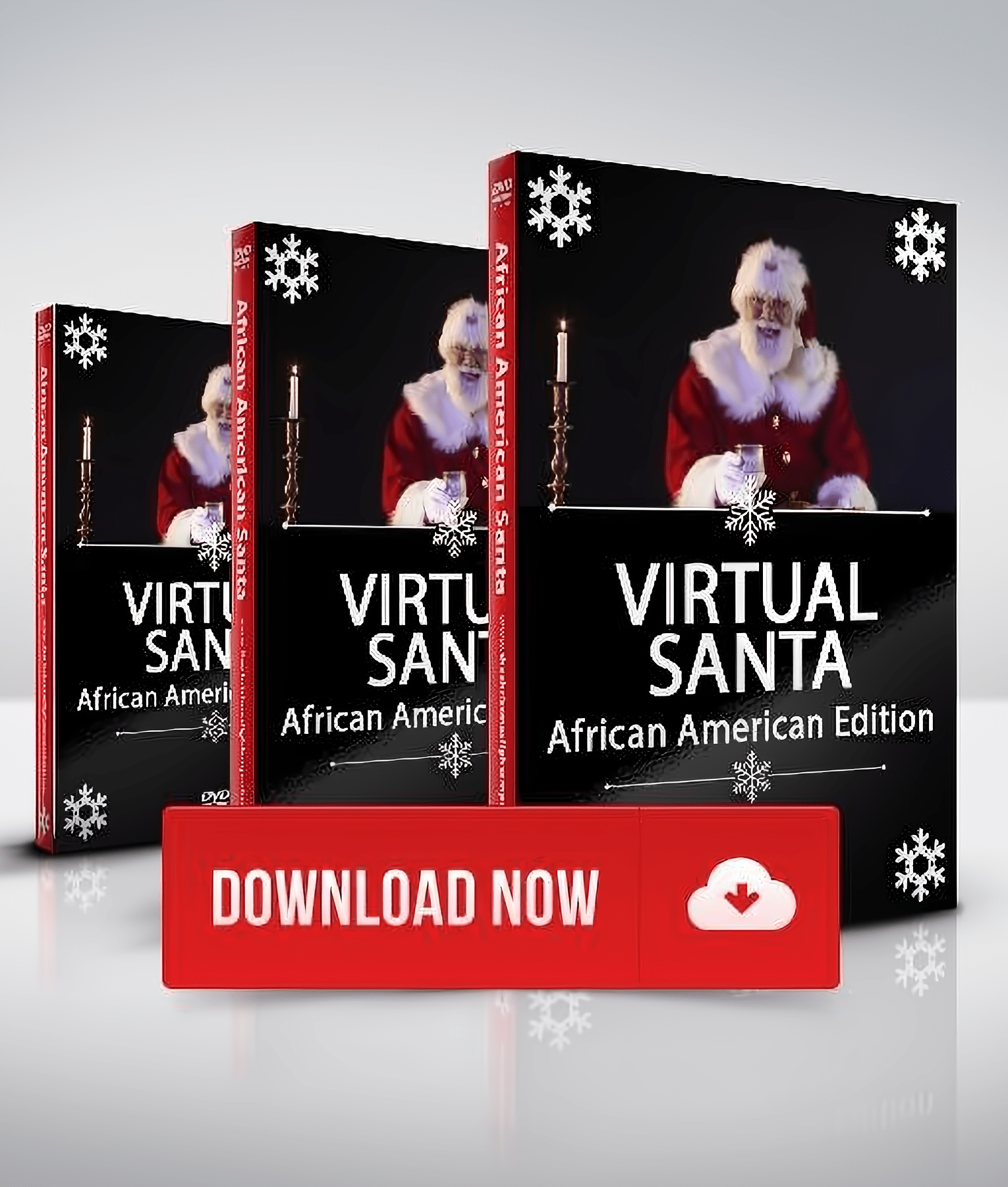 Virtual Santa, African American Edition, Projection Effect, Digital Download - The Christmas Light Emporium