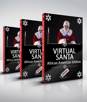Virtual Santa, African American Edition, Projection Effect, USB Version Digital Decorations and Projection Effects Hyers Media USB