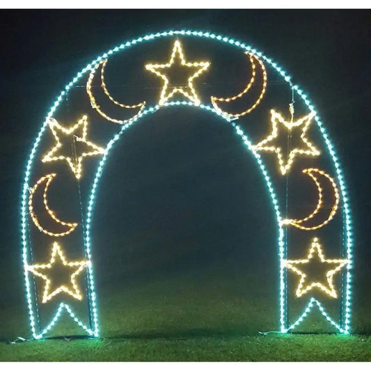 Walk Thru Moon and Stars Arch - Wireframes Displays and Yard Art