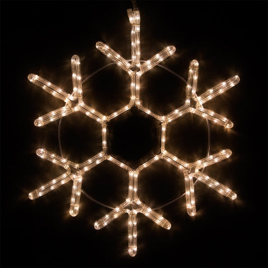 36" LED 18 Point Snowflake, Warm White