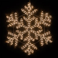 24" LED 42 Point Snowflake, Warm White