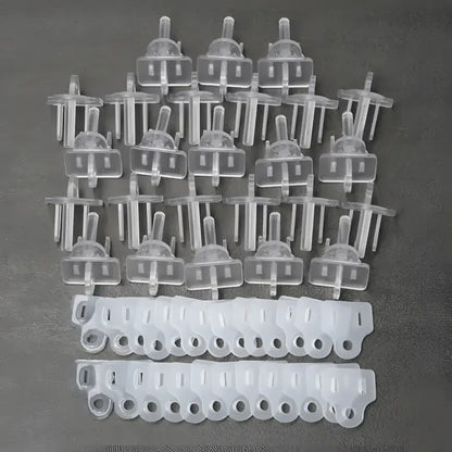 Weatherproof Electrical Plug Extension Cord Gaskets and Clear Covers 25 Pack Christmas Light Installation Accessories