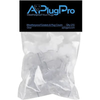 Weatherproof Electrical Plug Extension Cord Gaskets and Clear Covers, 25 Pack [CLOSEOUT]