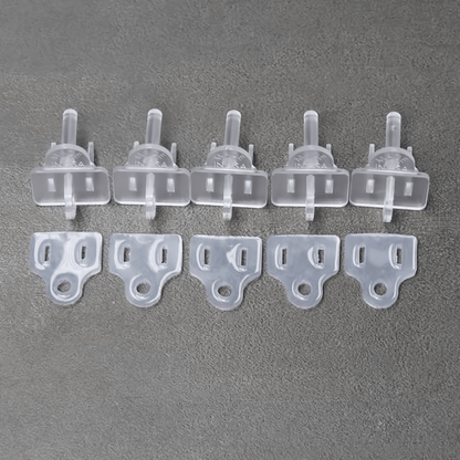 Weatherproof Electrical Plug Extension Cord Gaskets and Clear Covers 5 Pack - Christmas Light Installation Accessories