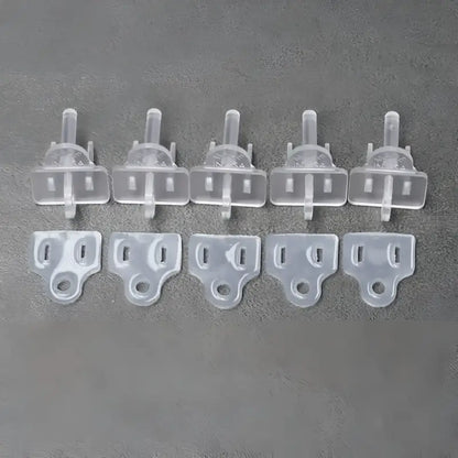 Weatherproof Electrical Plug Extension Cord Gaskets and Clear Covers 5 Pack - Christmas Light Installation Accessories