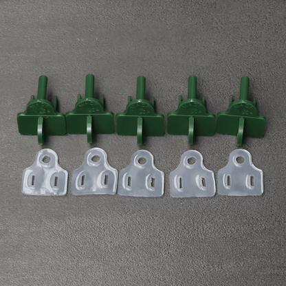 Weatherproof Electrical Plug Extension Cord Gaskets and Green Covers 5 Pack - Christmas Light Installation Accessories