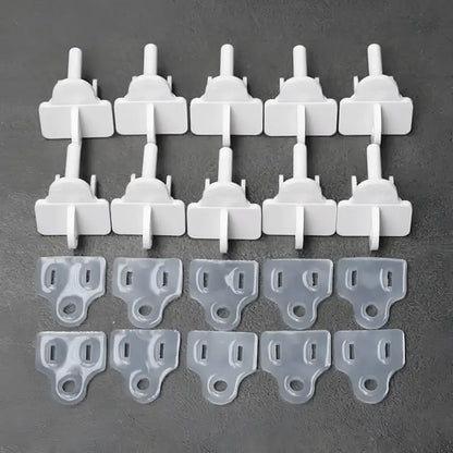 Weatherproof Electrical Plug Extension Cord Gaskets and White Covers 10 Pack Christmas Light Installation Accessories