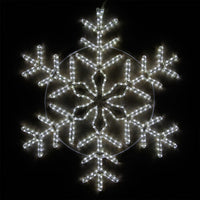 36" Cool White Snowflake