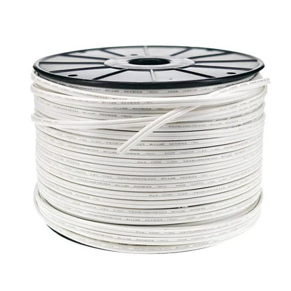 Wire Zipcord 18 Gauge SPT1 500’ White - Christmas Light Installation Accessories