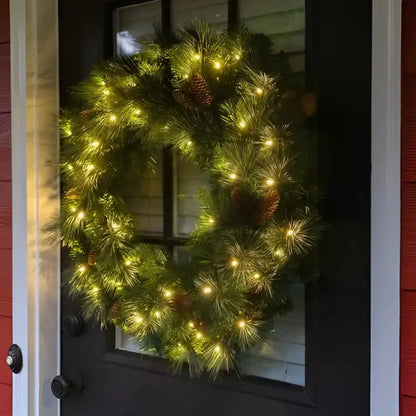 Wreath 30’’ Mixed Noble Pre-lit LED Warm White - Christmas Decorations