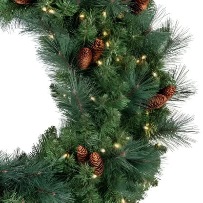 Wreath 36’’ Mixed Noble Pre-lit LED Warm White - Christmas Decorations