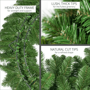 Wreath, 36" Olympia Pine Wreath, Pre-Lit, LED Warm White Christmas Decorations Wintergreen Corporation